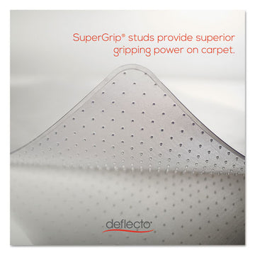 deflecto® Duramat Moderate Use Chair Mat, Low Pile Carpet, Roll, 36 X 48, Lipped, Clear freeshipping - TVN Wholesale